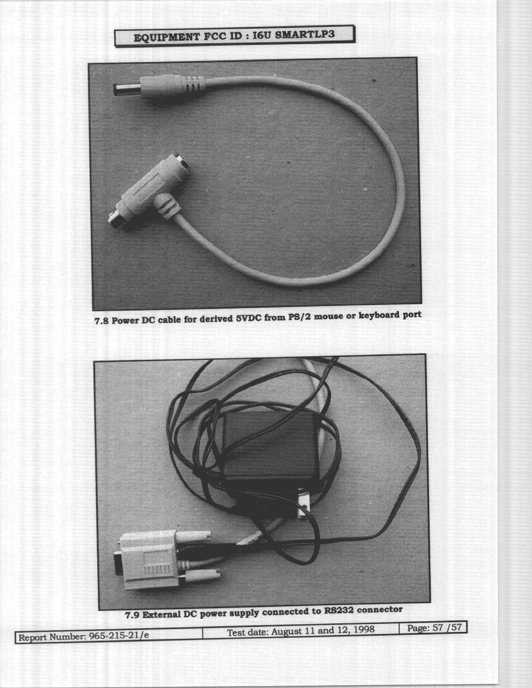 JBP - Part 15 Class B Computing Device Peripheral - FCC ID I6USMARTLP3 - Bull SA