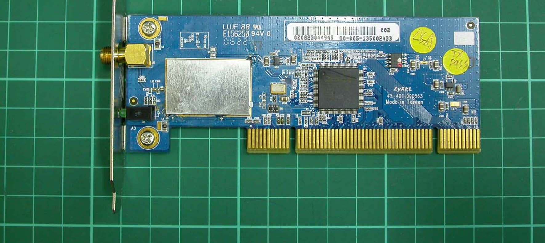 802.11a/g Wireless PCI Adapter - FCC ID I88AG320 - ZyXEL Communications Corporation (1)