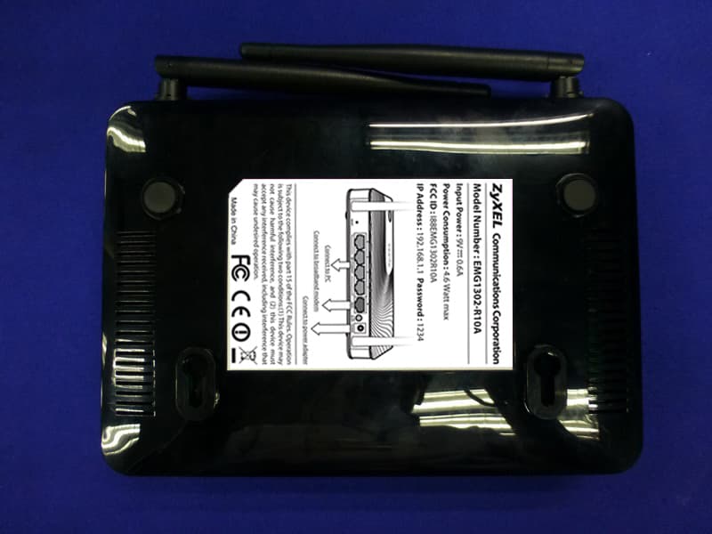 Wireless N300 4-port USB Ethernet Gateway - FCC ID I88EMG1302R10A - ZyXEL Communications Corporation (1)