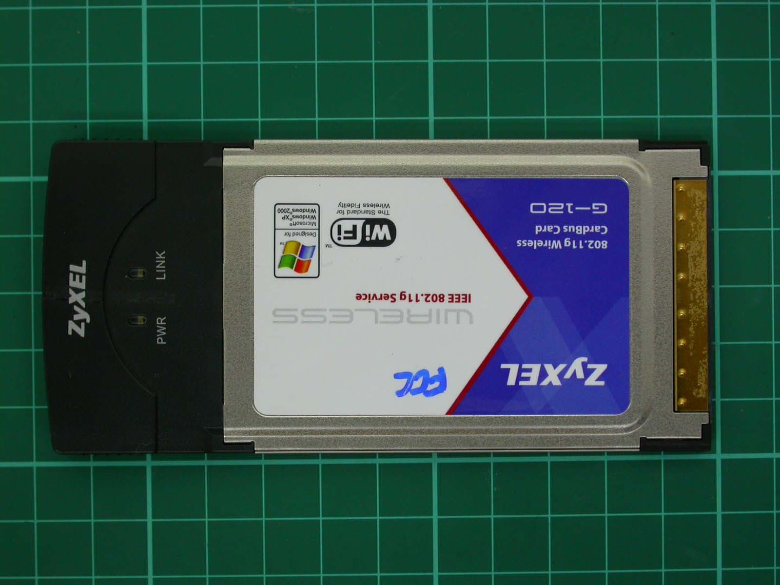 802.11b/g Wireless Cardbus Card - FCC ID I88G120 - ZyXEL Communications Corporation (2)