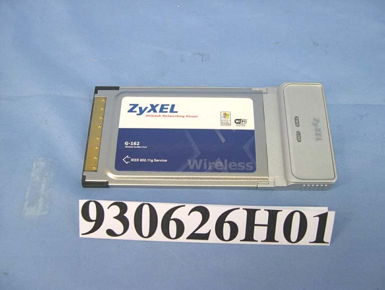 802.11g Wireless CardBus Card - FCC ID I88G162 - ZyXEL Communications Corporation (3)