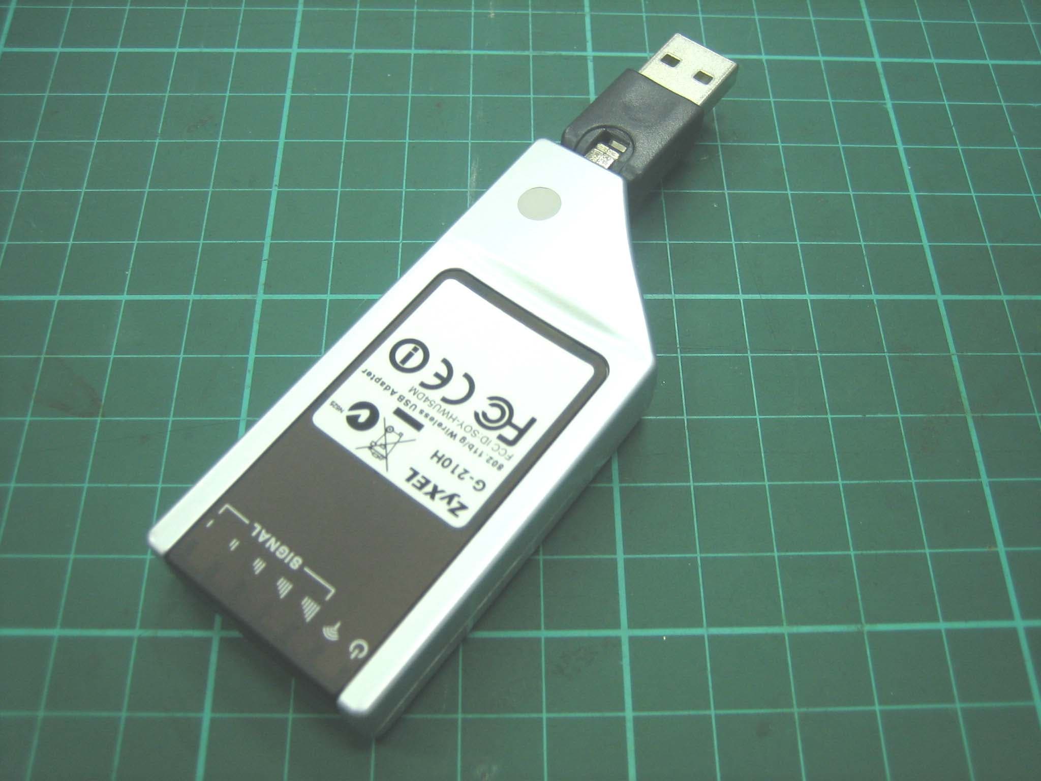 802.11b/g Wireless USB Adapter- - FCC ID I88G210H - ZyXEL Communications Corporation (1)
