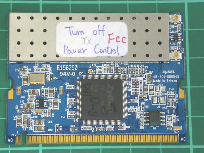 802.11g Wireless High Power Mini-PCI Card - FCC ID I88G620H - ZyXEL Communications Corporation (1)