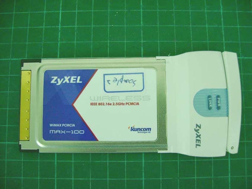 2.5GHz WiMAX PCMCIA card - FCC ID I88MAX100 - ZyXEL Communications Corporation (2)