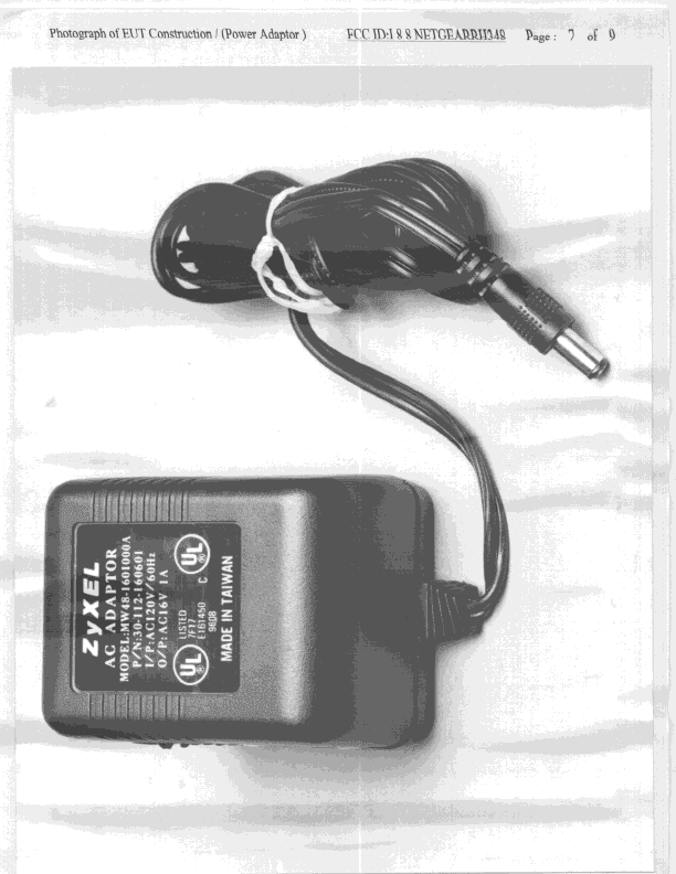 JBP - Part 15 Class B Computing Device Peripheral - FCC ID I88NETGEARRH348 - ZyXEL Communications Corporation (1)