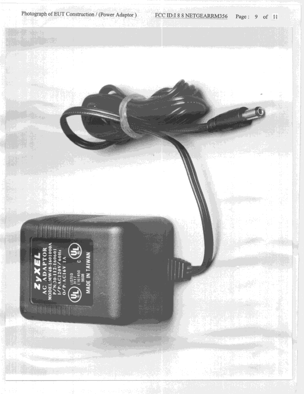 JBP - Part 15 Class B Computing Device Peripheral - FCC ID I88NETGEARRM356 - ZyXEL Communications Corporation (3)