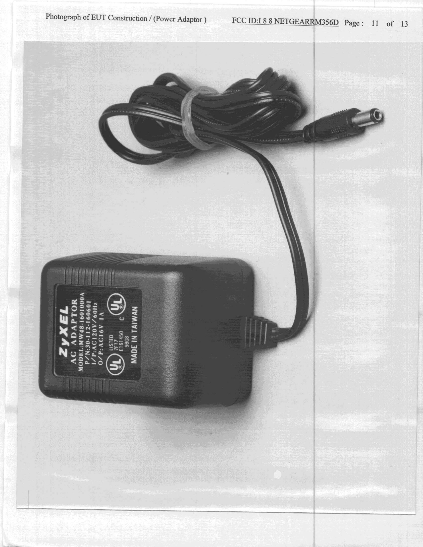 JBP - Part 15 Class B Computing Device Peripheral - FCC ID I88NETGEARRM356D - ZyXEL Communications Corporation (2)
