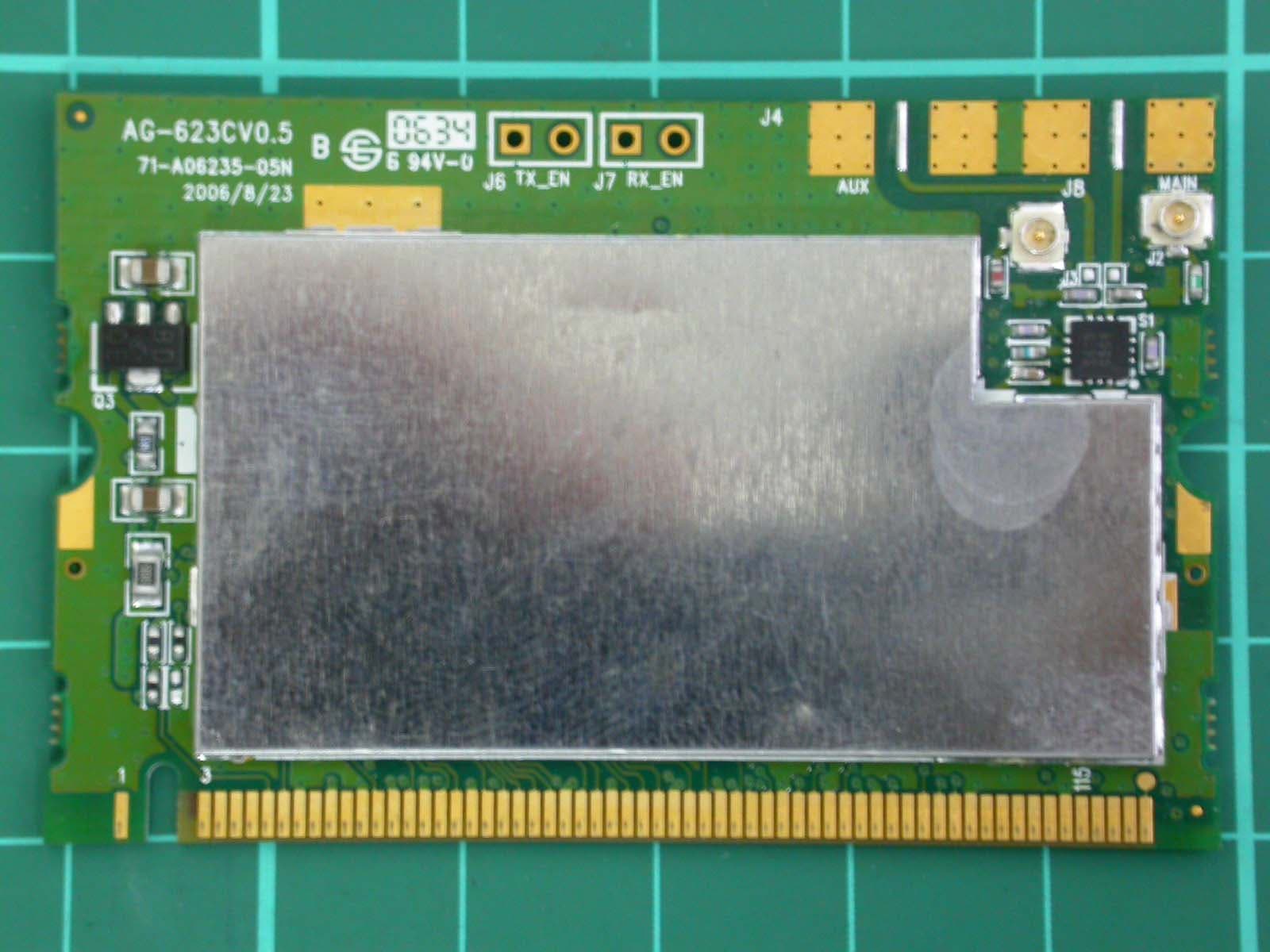 802.11a/g Wireless Super AG Mini-PCI Card - FCC ID I88NWD670SU - ZyXEL Communications Corporation (3)