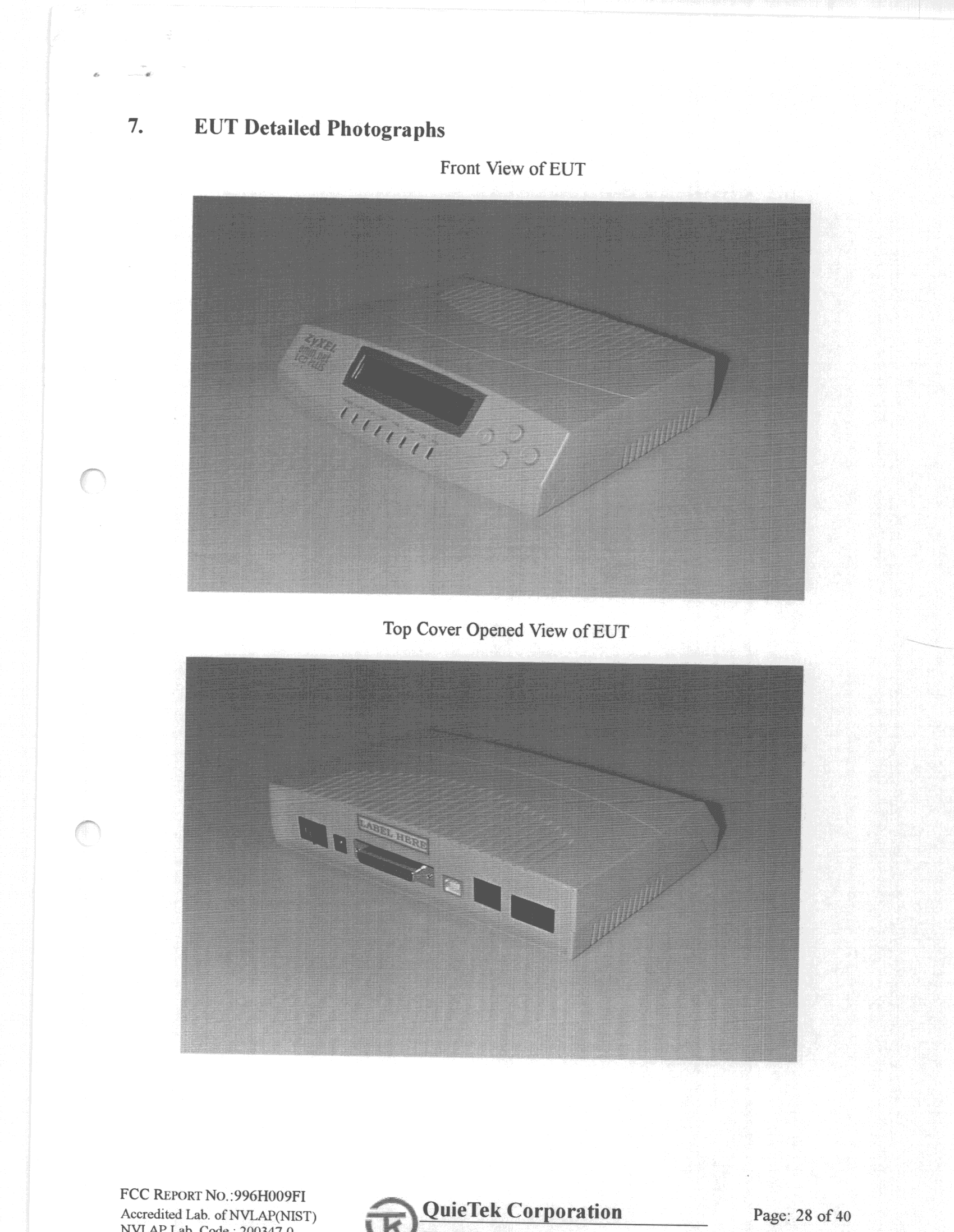 ISDN Terminal Adaptor - FCC ID I88OMNETLCDPLUSU - ZyXEL Communications Corporation (3)
