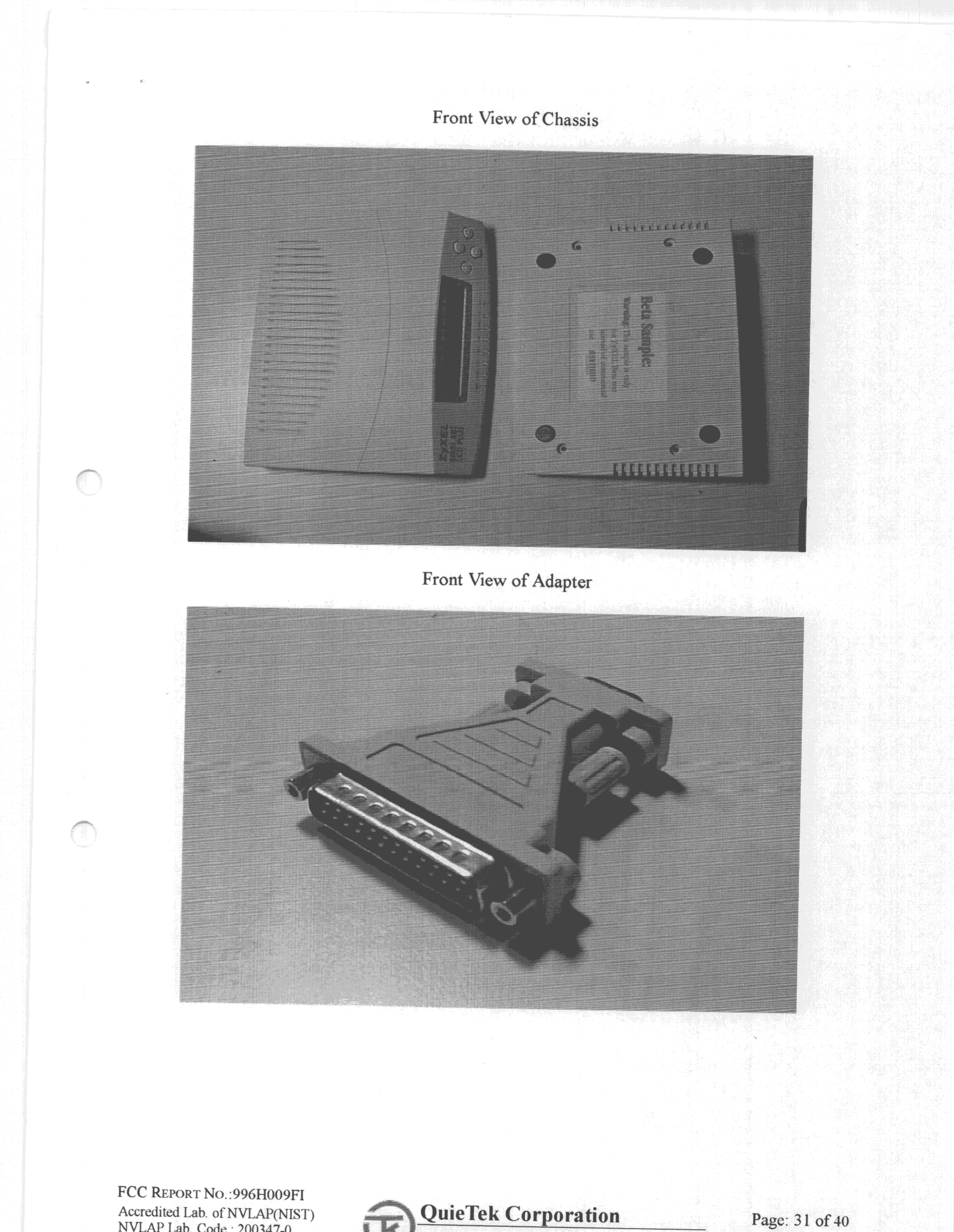 ISDN Terminal Adaptor - FCC ID I88OMNETLCDPLUSU - ZyXEL Communications Corporation (1)