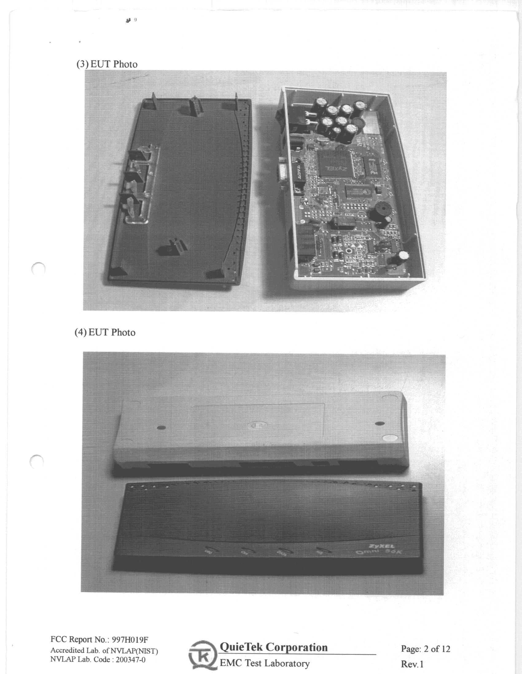 JBP - Part 15 Class B Computing Device Peripheral - FCC ID I88OMNI56K - ZyXEL Communications Corporation (2)