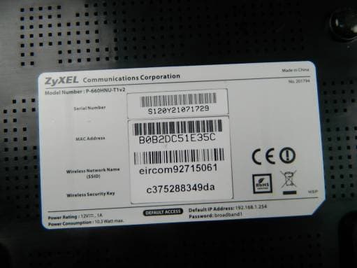 802.11n 2x2 Wireless ADSL2+ 4 Port Gateway - FCC ID I88P660HNUT1V2 - ZyXEL Communications Corporation (3)
