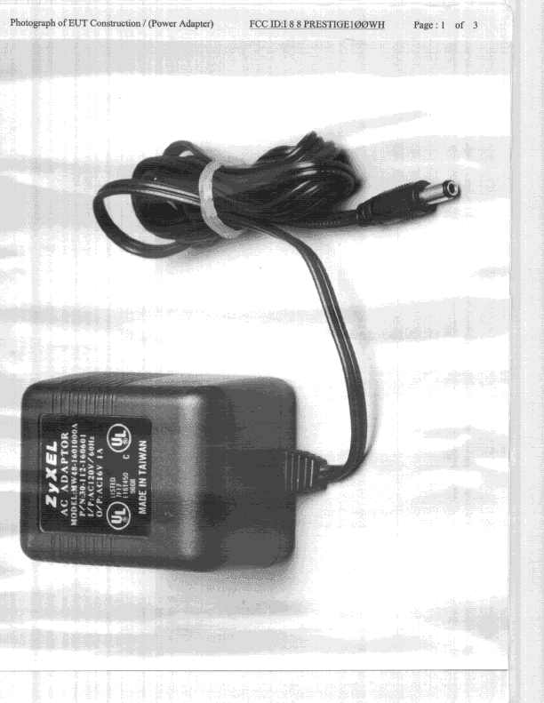 JBP - Part 15 Class B Computing Device Peripheral - FCC ID I88PRESTIGE100WH - ZyXEL Communications Corporation (5)
