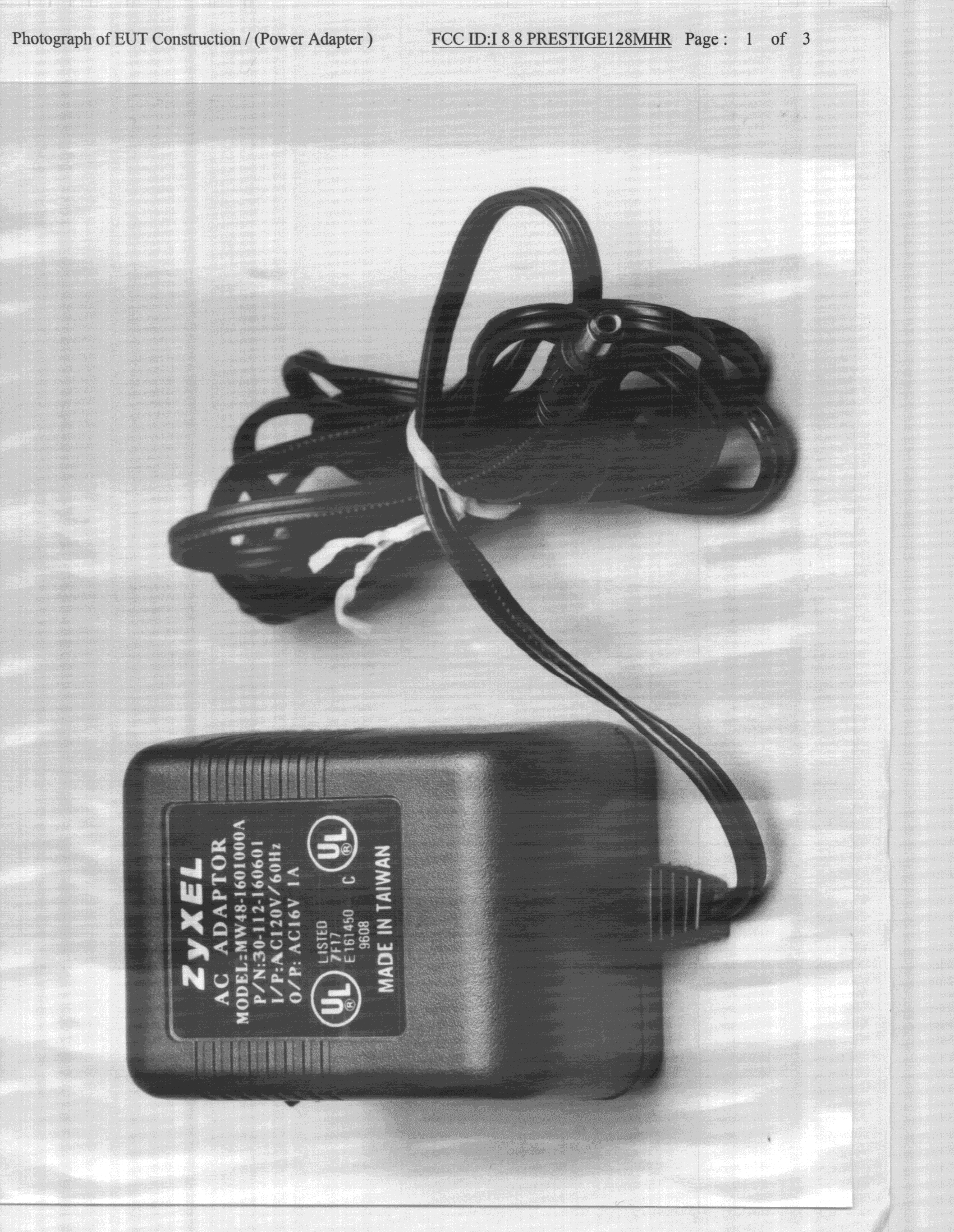 JBP - Part 15 Class B Computing Device Peripheral - FCC ID I88PRESTIGE128MHR - ZyXEL Communications Corporation (2)