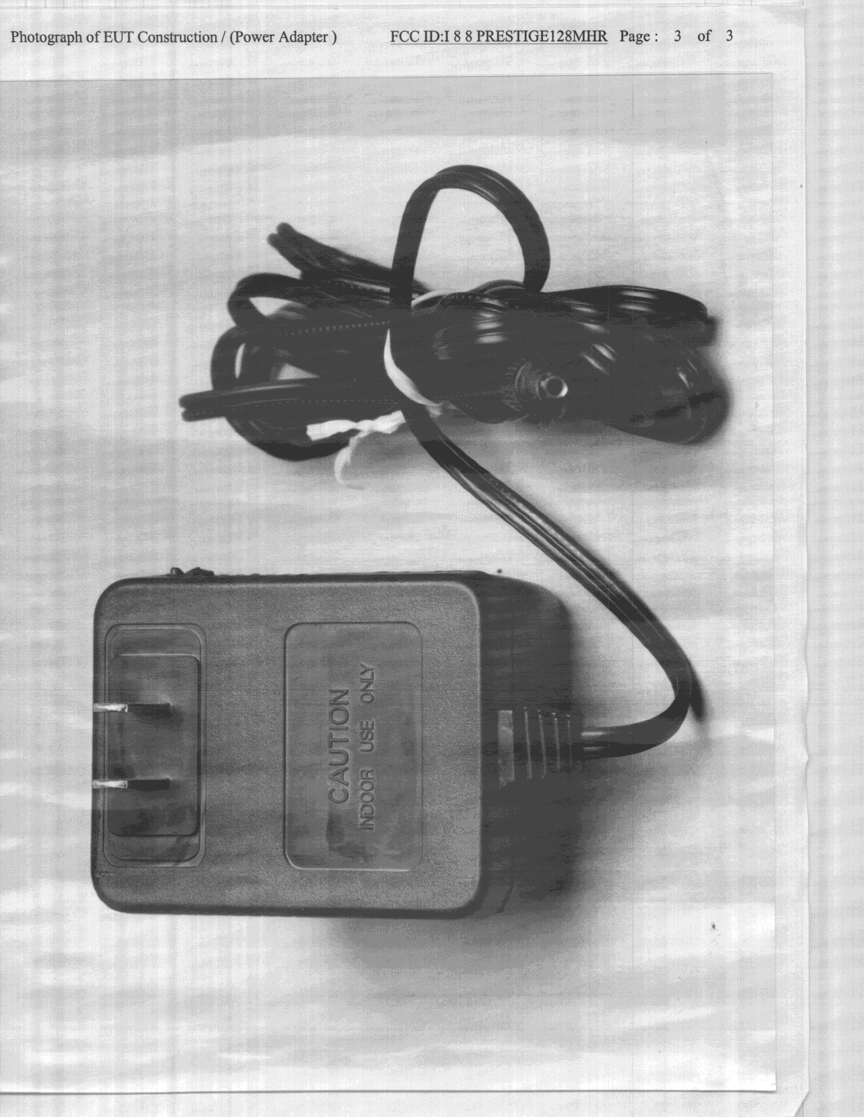 JBP - Part 15 Class B Computing Device Peripheral - FCC ID I88PRESTIGE128MHR - ZyXEL Communications Corporation (3)