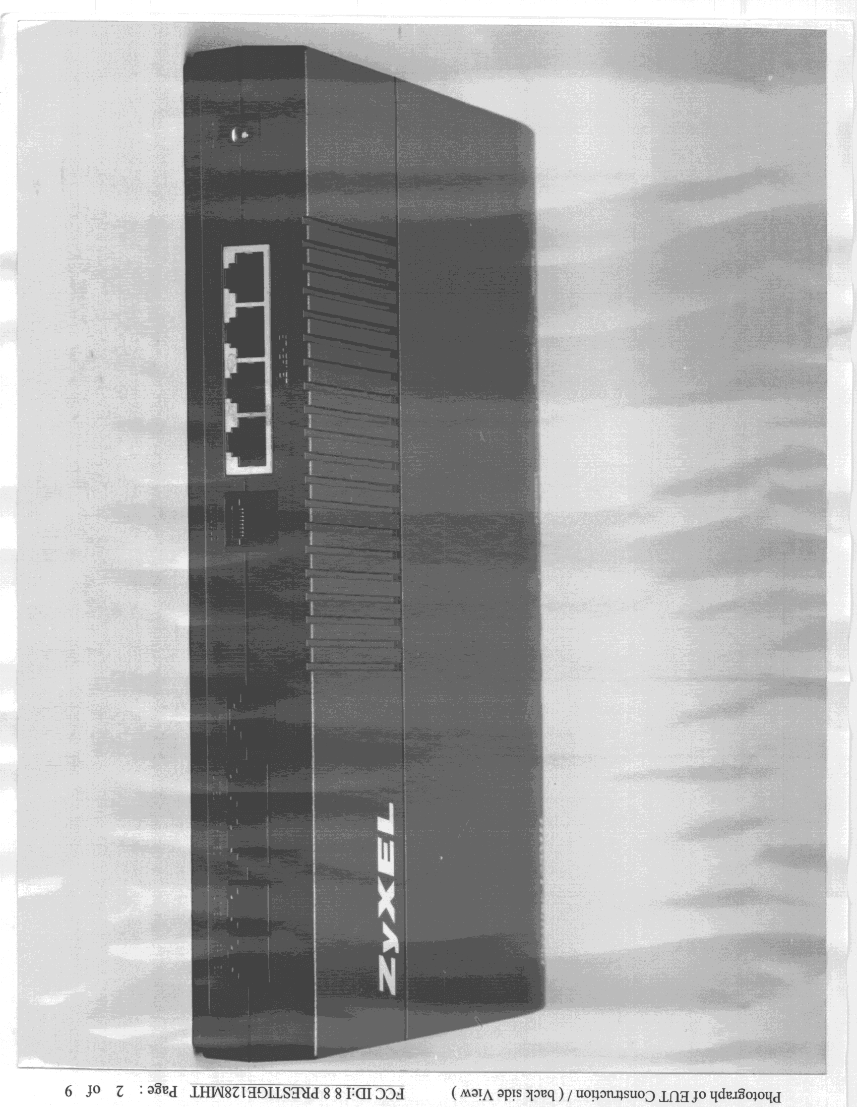 JBP - Part 15 Class B Computing Device Peripheral - FCC ID I88PRESTIGE128MHT - ZyXEL Communications Corporation (5)