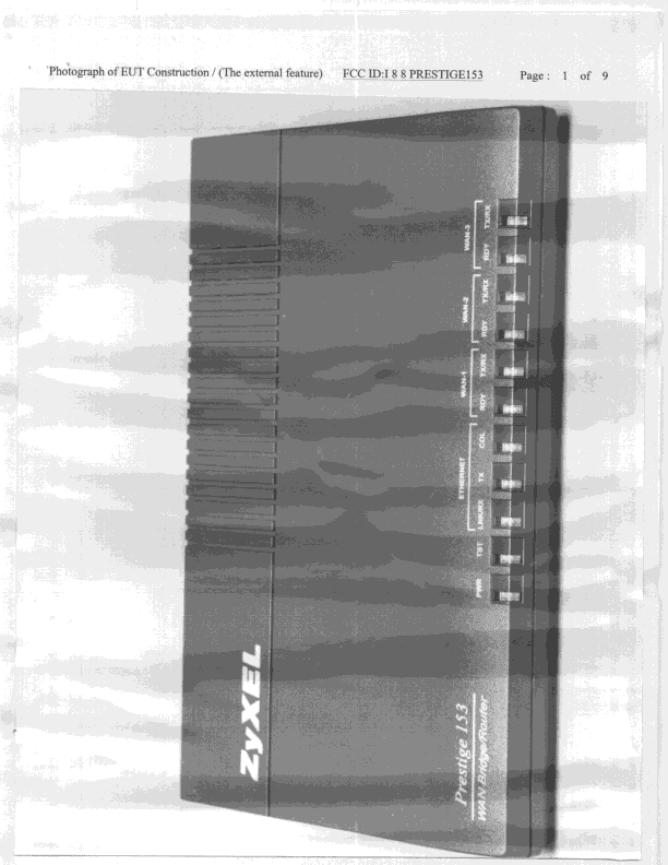 JBP - Part 15 Class B Computing Device Peripheral - FCC ID I88PRESTIGE153 - ZyXEL Communications Corporation (4)