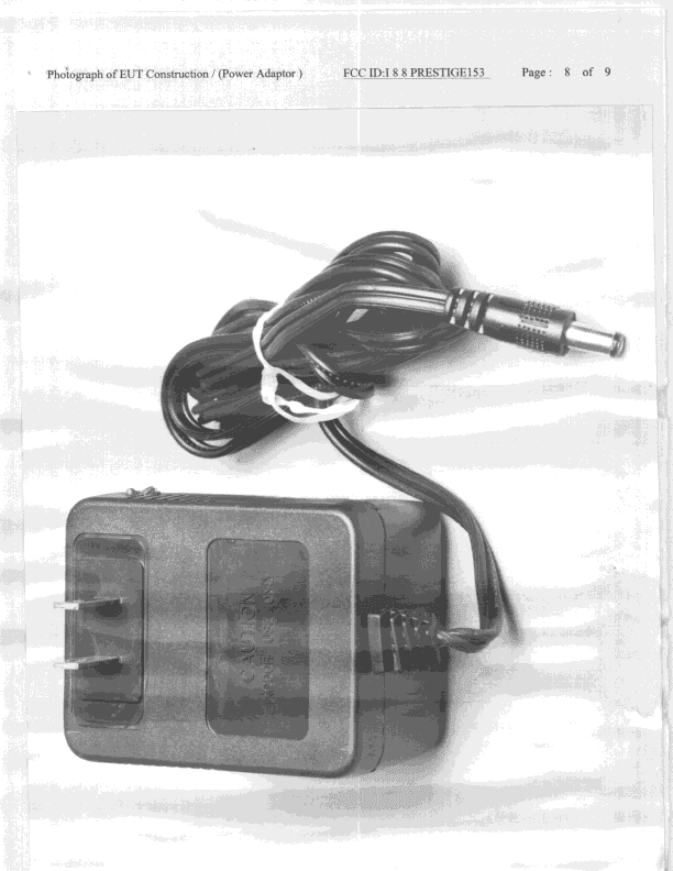 JBP - Part 15 Class B Computing Device Peripheral - FCC ID I88PRESTIGE153 - ZyXEL Communications Corporation (3)
