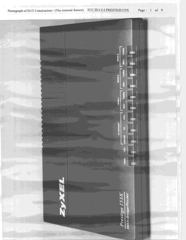JBP - Part 15 Class B Computing Device Peripheral - FCC ID I88PRESTIGE153X - ZyXEL Communications Corporation (3)