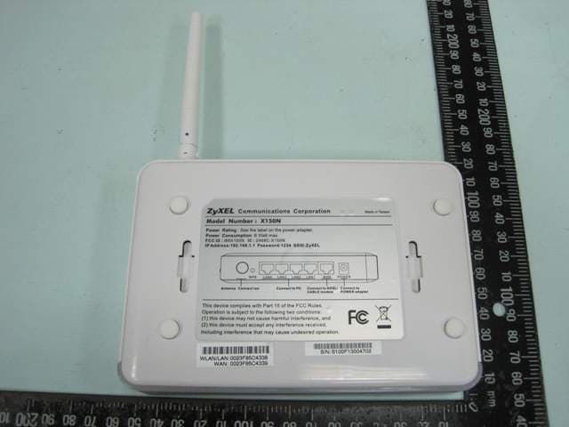 Wireless Router - FCC ID I88X150N - ZyXEL Communications Corporation (4)