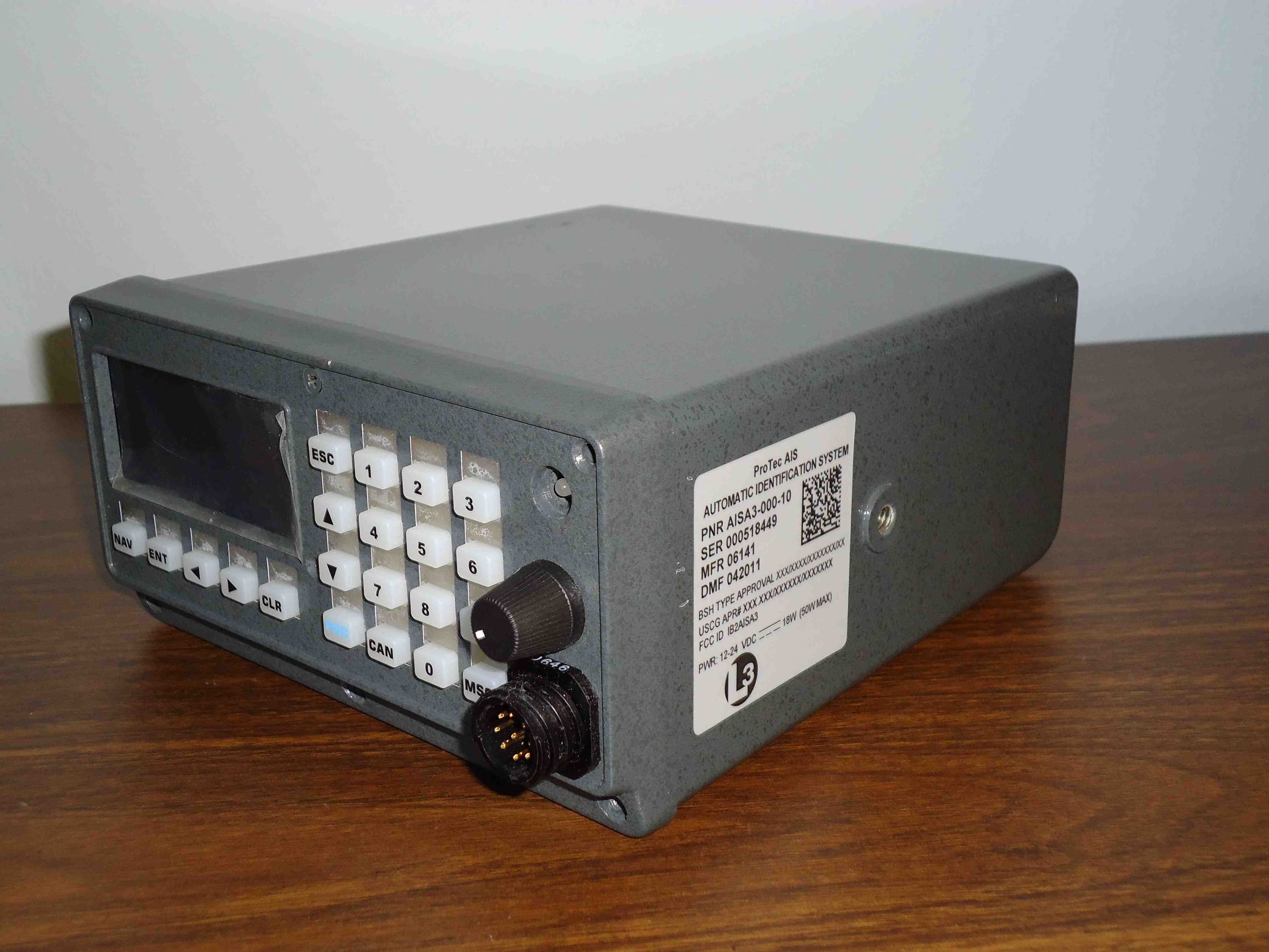 Protec Mobile AIS Transceiver AISA3-000-XX - FCC ID IB2AISA3 - L3Harris Aviation Products, Inc.