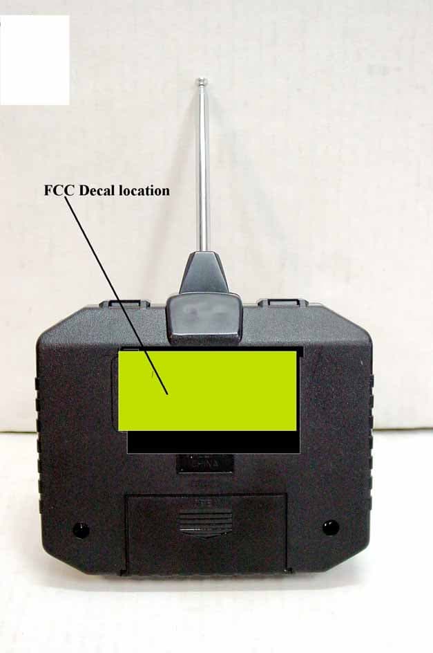 26.96-27.28MHz WIRELESS R/C TOY -TX - FCC ID IBH95955 - Union Concept Co Ltd