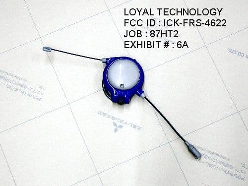 Walkie Talkie TX Portion - FCC ID ICK-FRS-4622 - Loyal Technology Co Ltd
