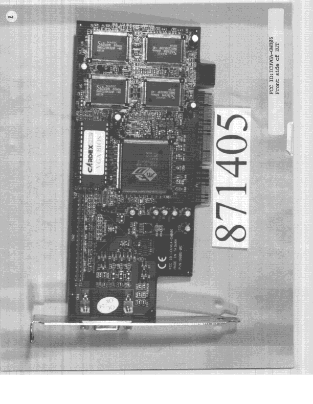 JBP - Part 15 Class B Computing Device Peripheral - FCC ID ICUVGA-GW806 - Gainward Co Ltd