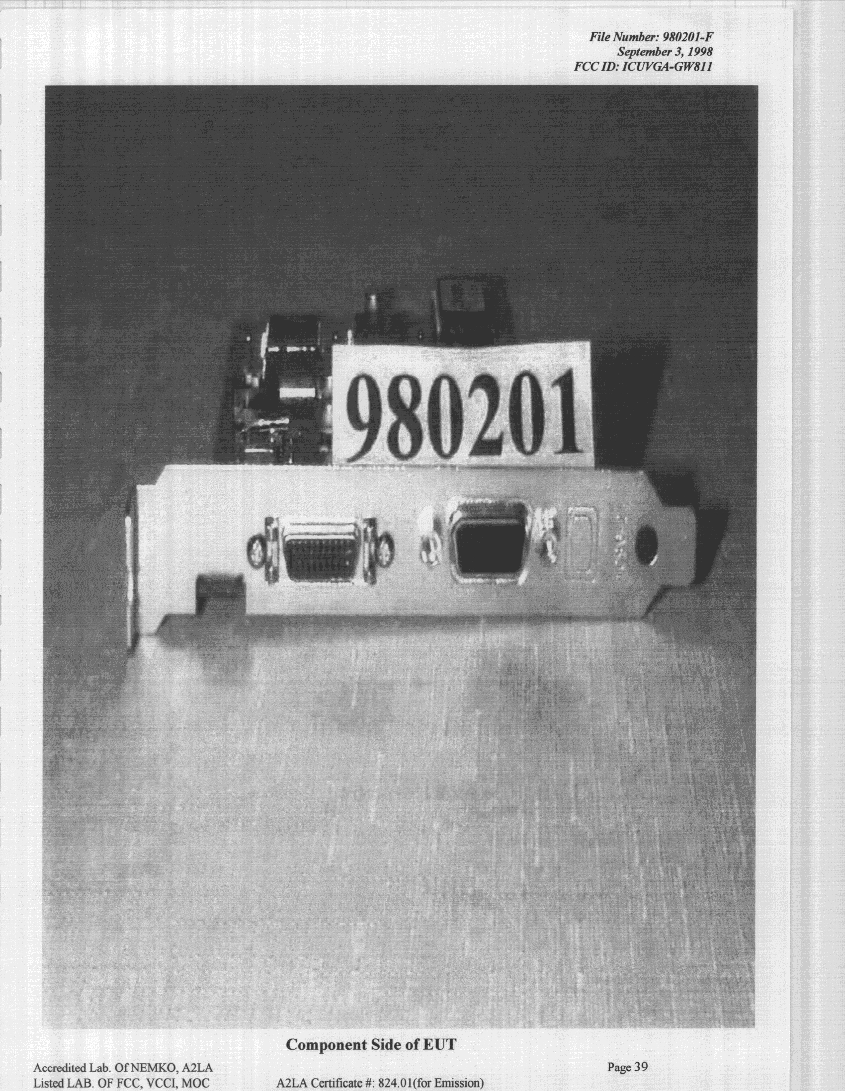 JBP - Part 15 Class B Computing Device Peripheral - FCC ID ICUVGA-GW811 - Gainward Co Ltd (3)