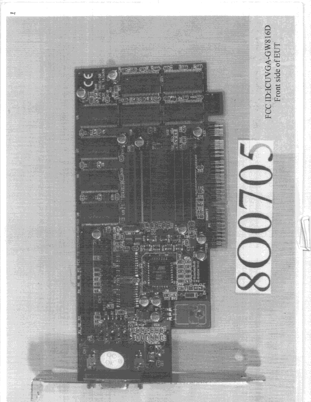 Video Card - FCC ID ICUVGA-GW816D - Gainward Co Ltd