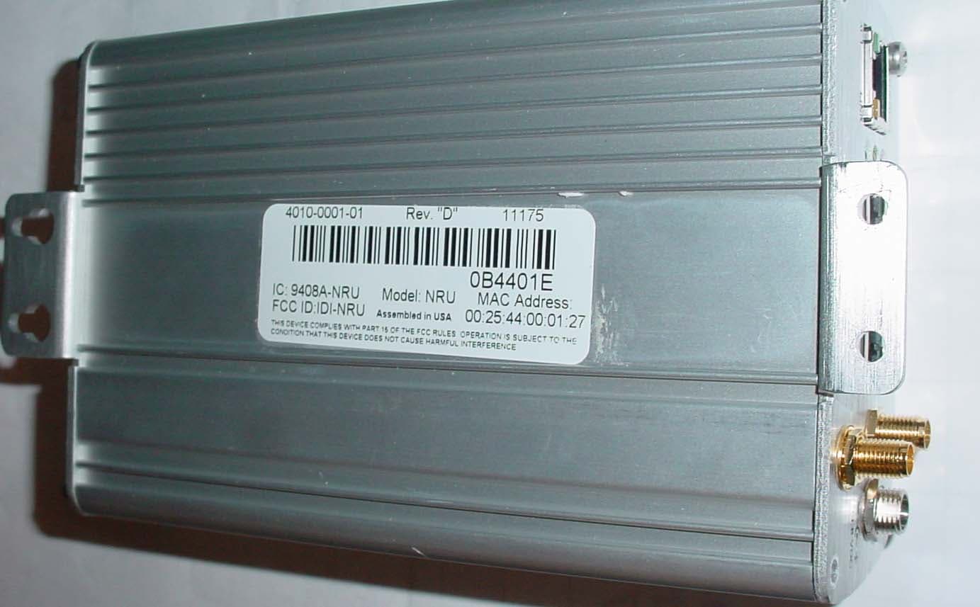 Network Repeater Unit - FCC ID IDI-NRU - CalAmp Wireless Networks Corporation