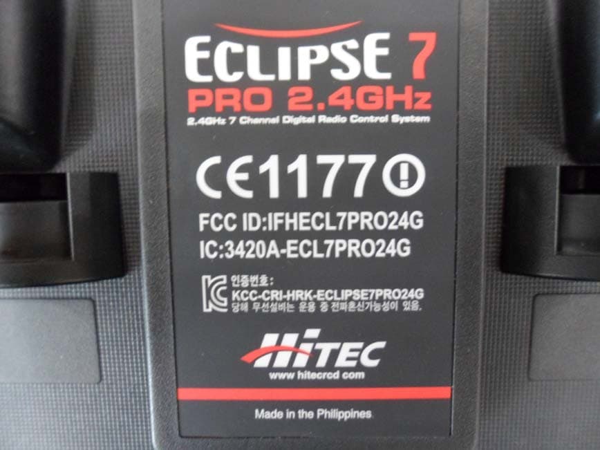 2.4GHz RADIO CONTROL SYSTEM - FCC ID IFHECL7PRO24G - Hitec RCD Inc. (2)