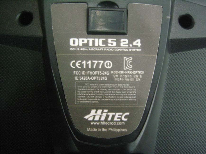 2.4GHz RADIO CONTROL SYSTEM - FCC ID IFHOPT5-24G - Hitec RCD Inc.