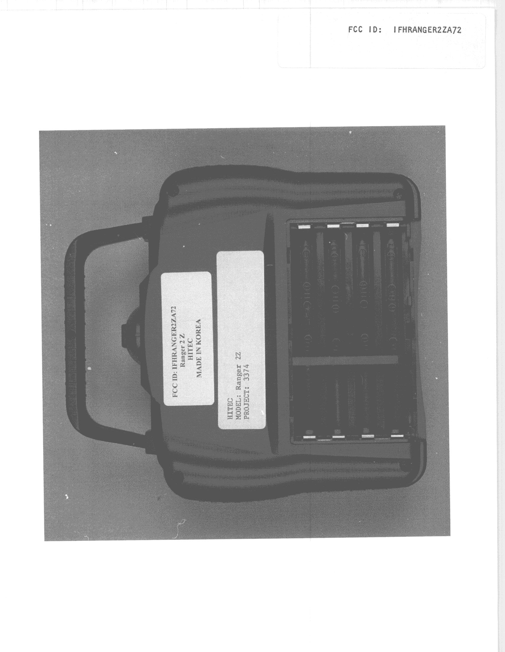 TNB - Licensed Non-Broadcast Station Transmitter - FCC ID IFHRANGER2ZA72 - Hitec RCD Inc. (2)