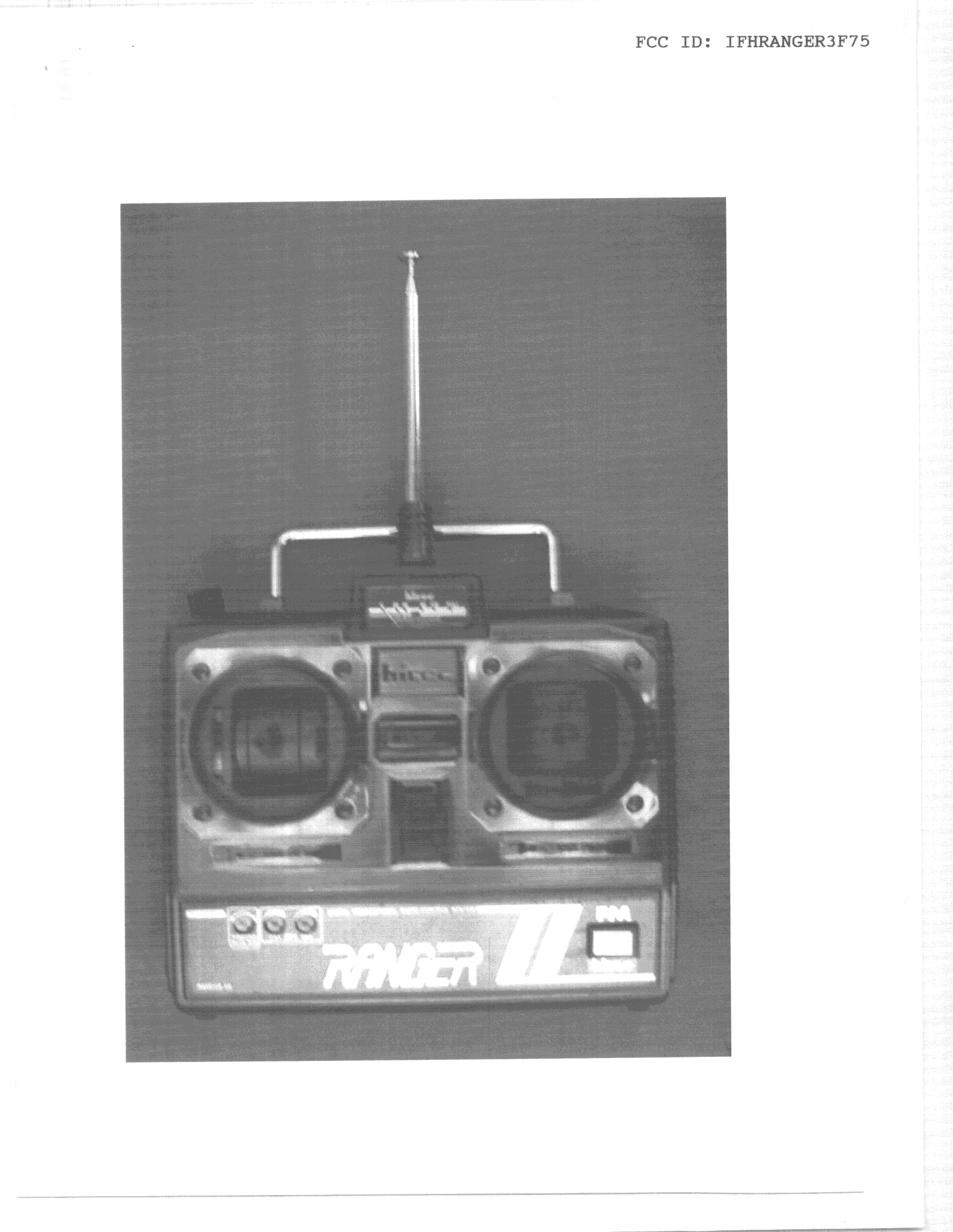 Remote Control Transmitter - FCC ID IFHRANGER3F75 - Hitec RCD Inc. (3)