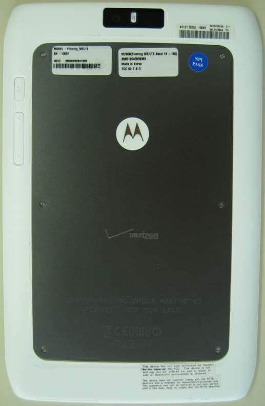 CDMA/LTE TRANSCEIVER WITH BT & WLAN - FCC ID IHDP56MJ2 - Motorola Mobility LLC (1)