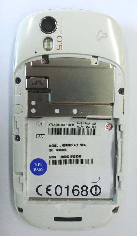 CDMA 800 TRANSCEIVER W/BT CLASS 1.5 & WLAN - FCC ID IHDT56LH2 - Motorola Mobility LLC