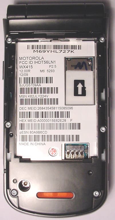 CDMA 800/1900 TRANSCEIVER W/BLUETOOTH CLASS 2 - FCC ID IHDT56LN1 - Motorola Mobility LLC