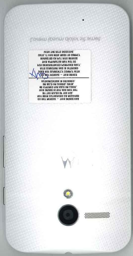 XT1053 GSM/UMTS/LTE Handset with WLAN, BT, and NFC - FCC ID IHDT56PA2 - Motorola Mobility LLC