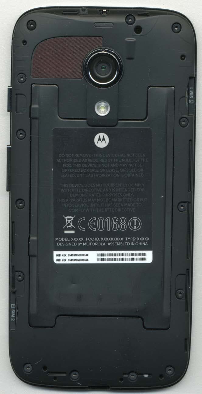 XT1032/XT1033/XT1035 GSM/WCDMA HANDSET - FCC ID IHDT56PF1 - Motorola Mobility LLC