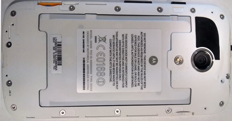 WCDMA/GSM/LTE TRANSCEIVER WITH BT & WLAN - FCC ID IHDT56PG1 - Motorola Mobility LLC