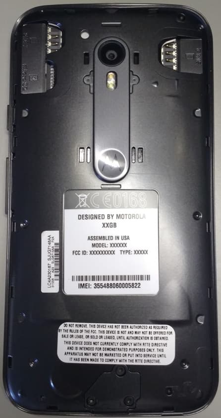 UMTS/LTE Transceiver with BT & WLAN - FCC ID IHDT56QG1 - Motorola Mobility LLC (2)