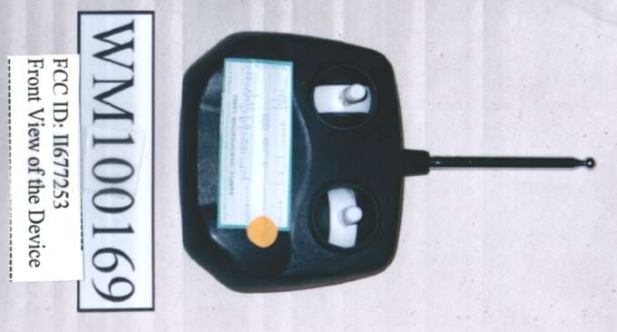 R/C Toy Transmitter - FCC ID II677253 - Supersonics Electronics Company