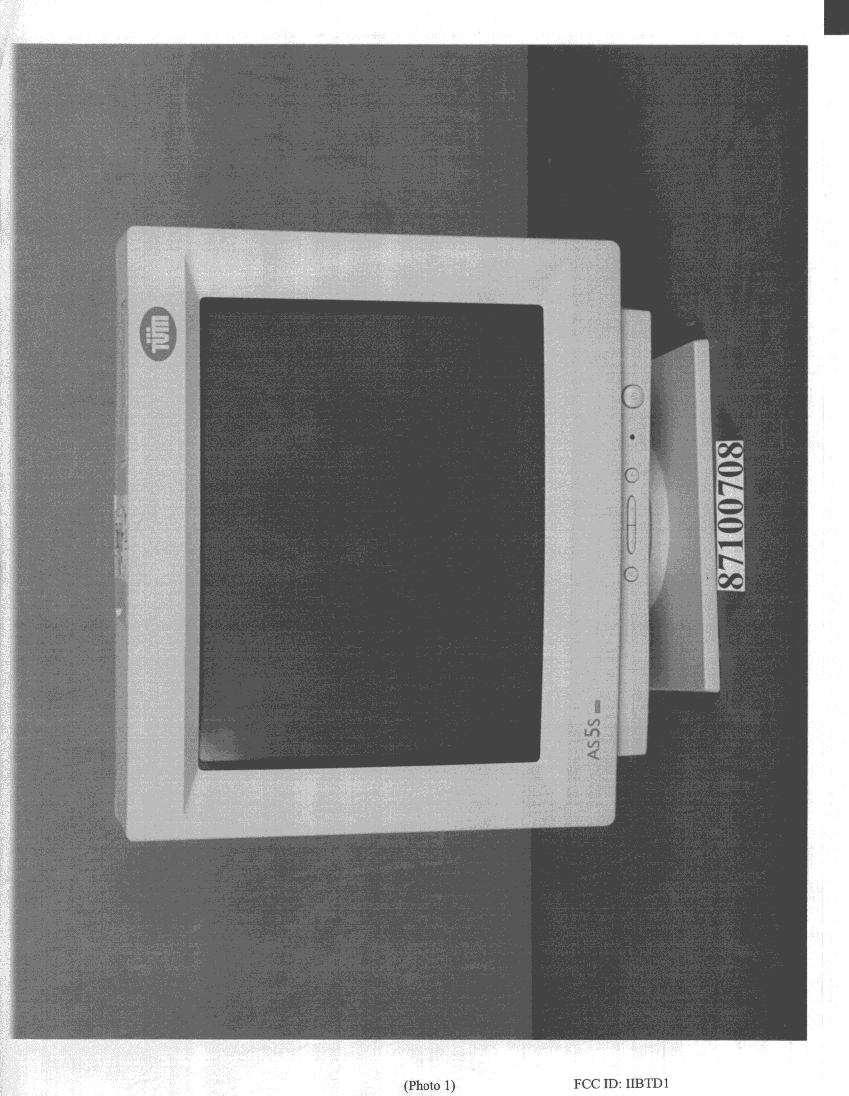Color Monitor 15", 1024 X 768 - FCC ID IIBTD1 - Taiwan Video & Monitor Corp (3)