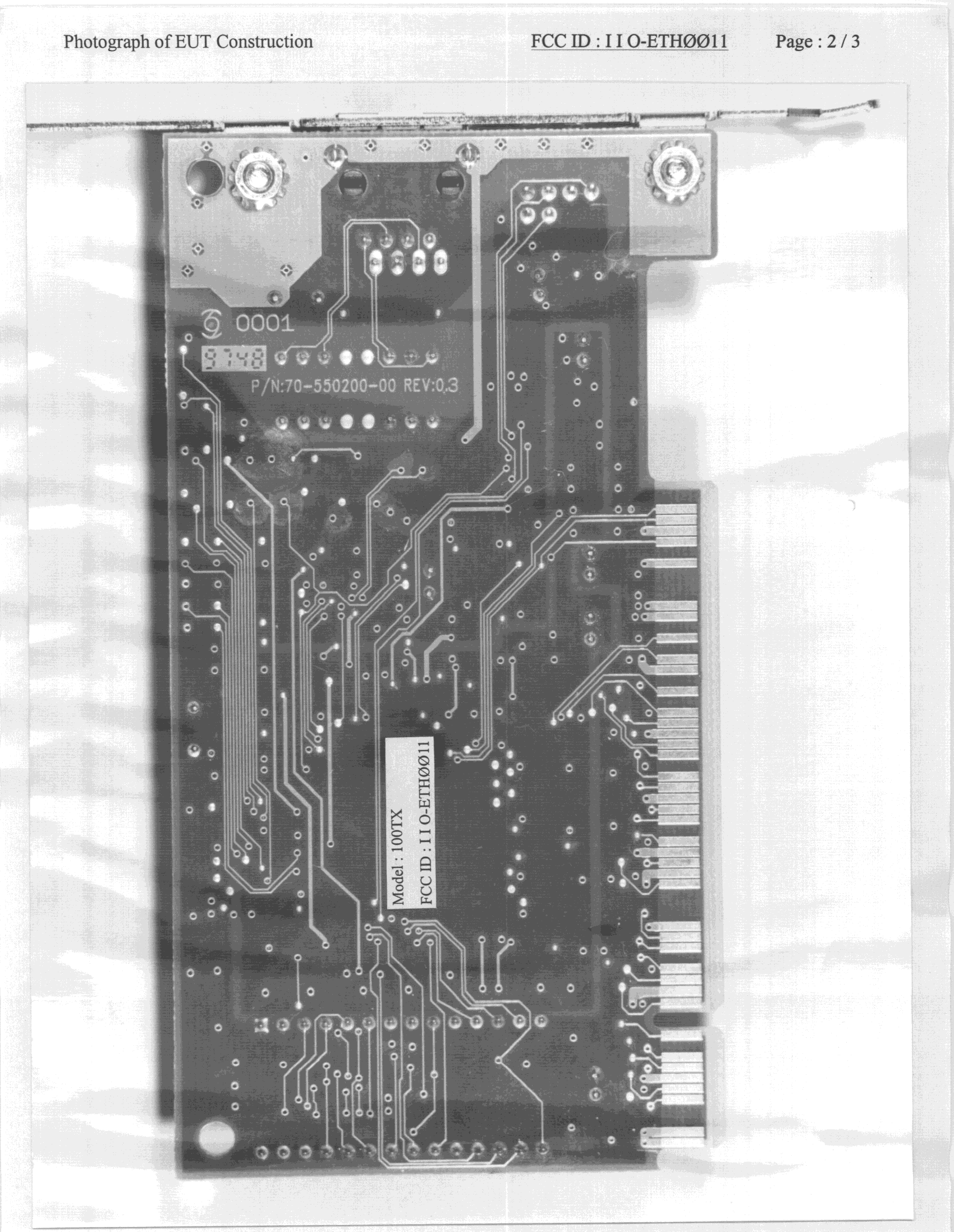 JBP - Part 15 Class B Computing Device Peripheral - FCC ID IIO-ETH0011 - CNet Technology Inc