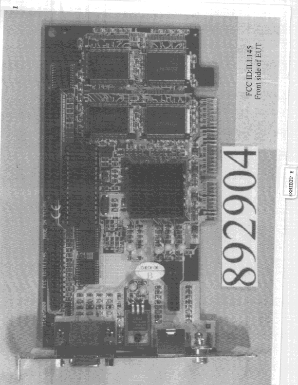 JBP - Part 15 Class B Computing Device Peripheral - FCC ID ILL145 - Britek Electronics Co Ltd