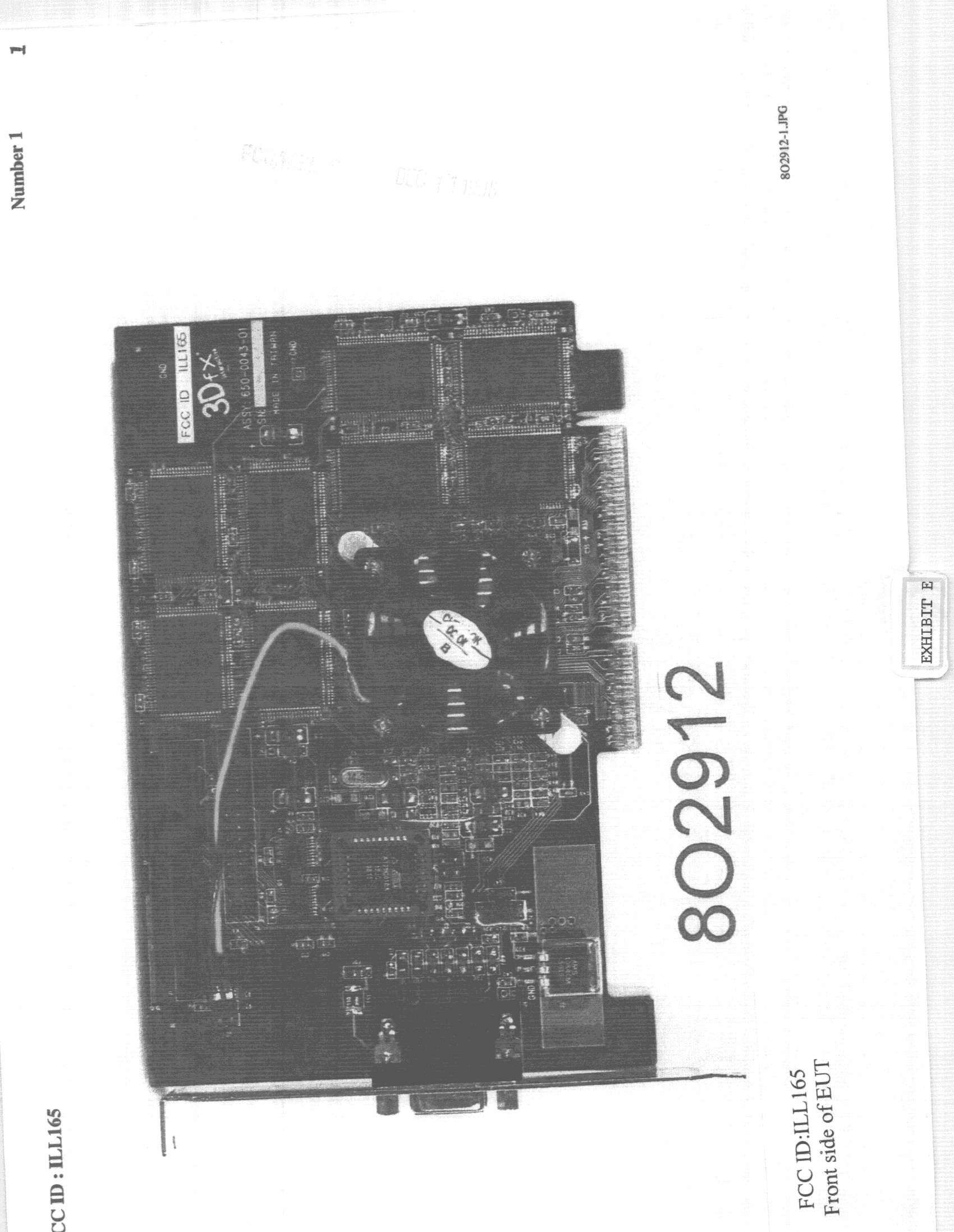VGA Card - FCC ID ILL165 - Britek Electronics Co Ltd