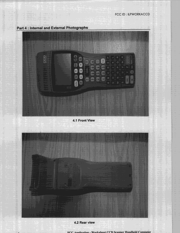 JBC - Part 15 Class B Computing Device/Personal Computer - FCC ID ILPWORKACCD - Psion Incorporated