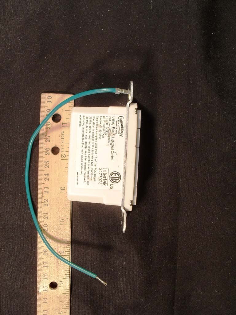 Wall Fan Control - FCC ID IN2TX31 - Hunter Fan Company