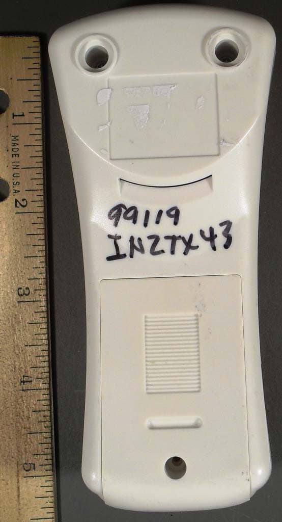 Remote Control for Ceiling Fan - FCC ID IN2TX43 - Hunter Fan Company